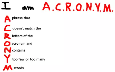 bad acronyms