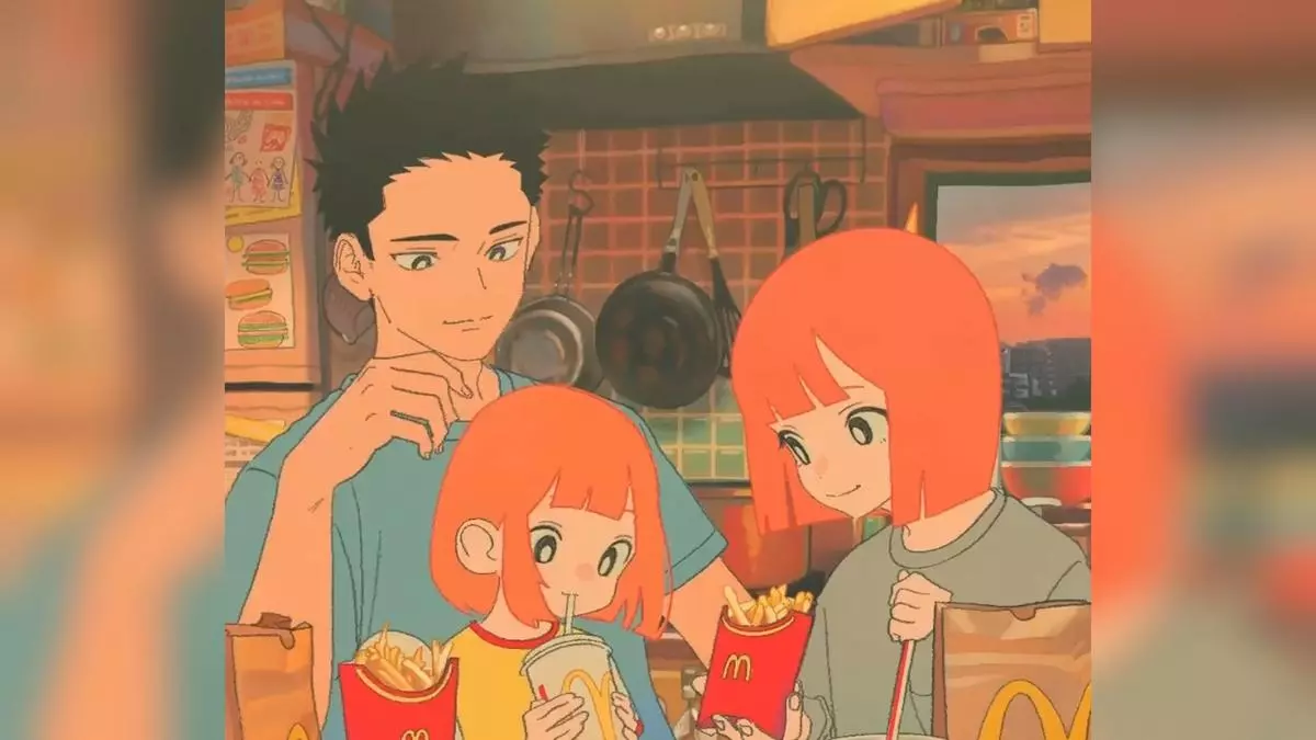 japanese family mcdonalds ad meme image