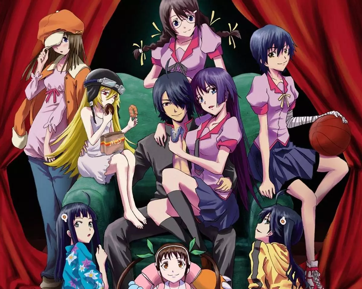 monogatari series meme image