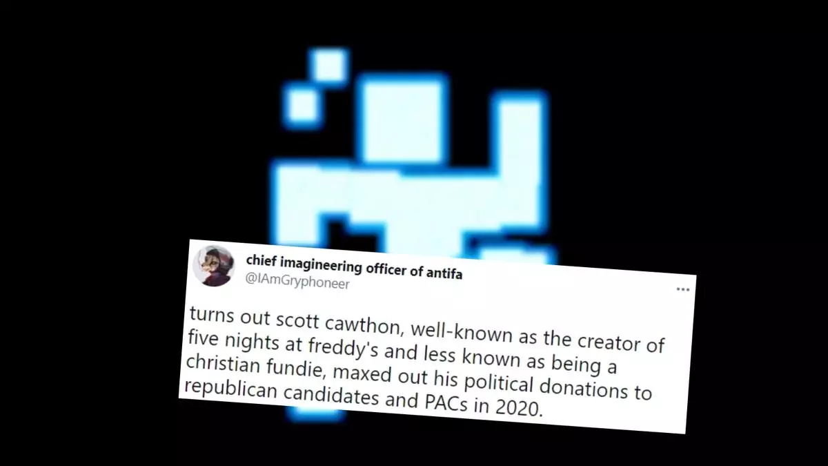 scott cawthon republican candidates donations controversy meme image