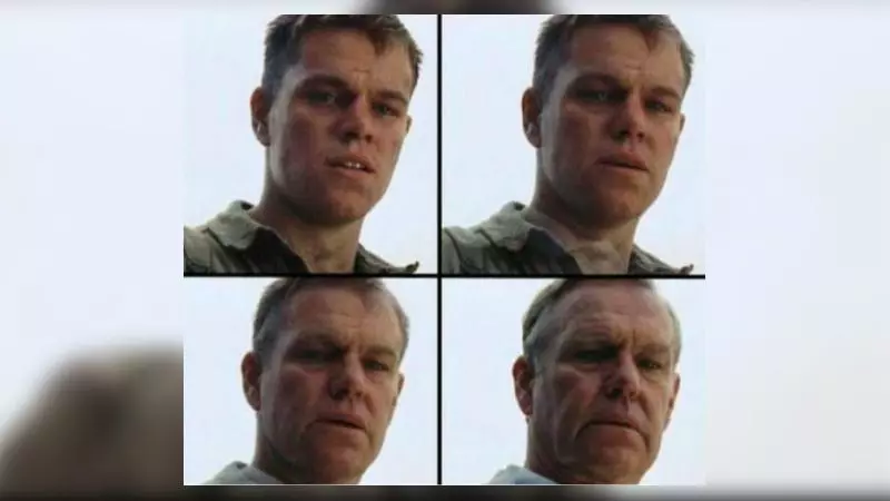 matt damon aging meme image