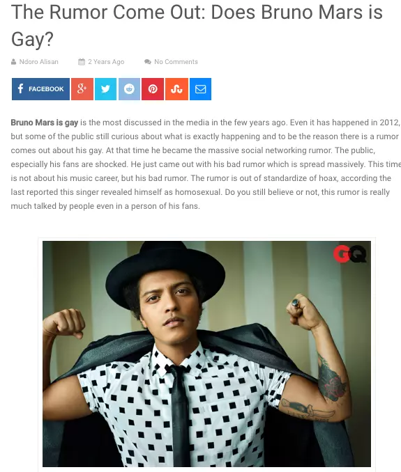 does bruno mars is gay meme image