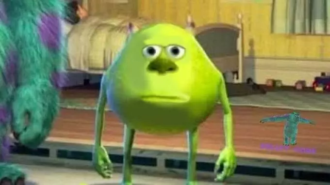 mike wazowski sulley face swap meme image