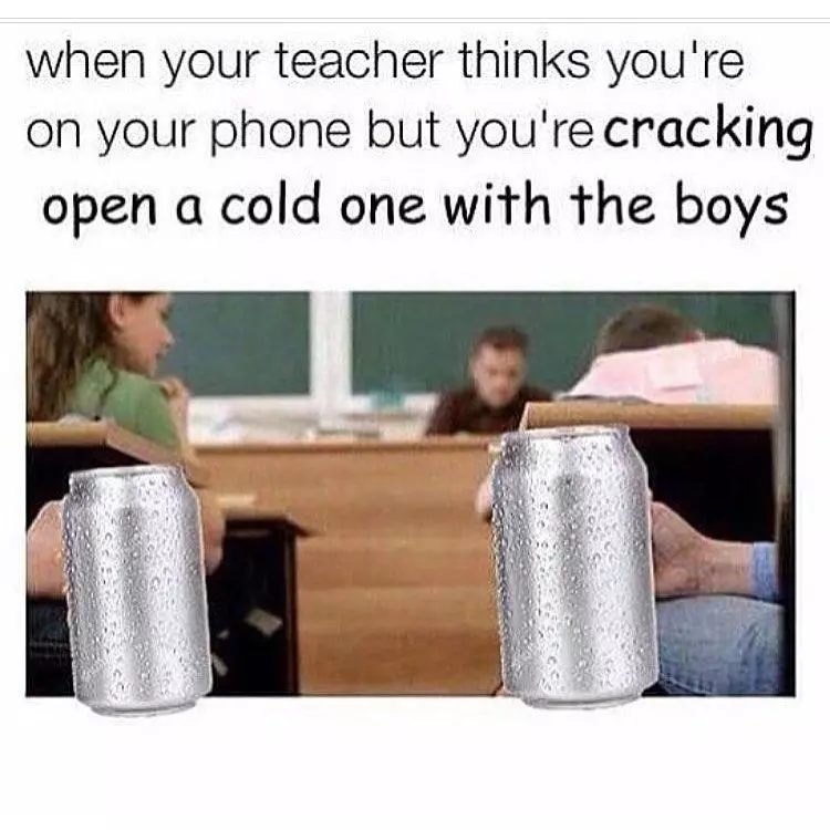 cracking open a cold one with the boys meme image