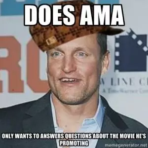 woody harrelson reddit ama meme image