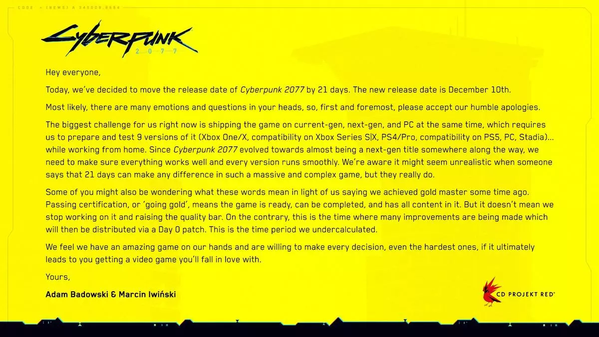 cyberpunk 2077 apology parodies meme image