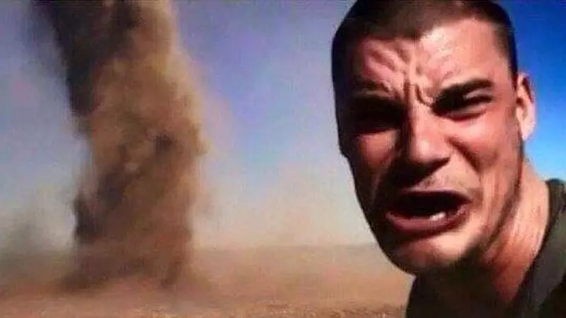 tornado selfie meme image
