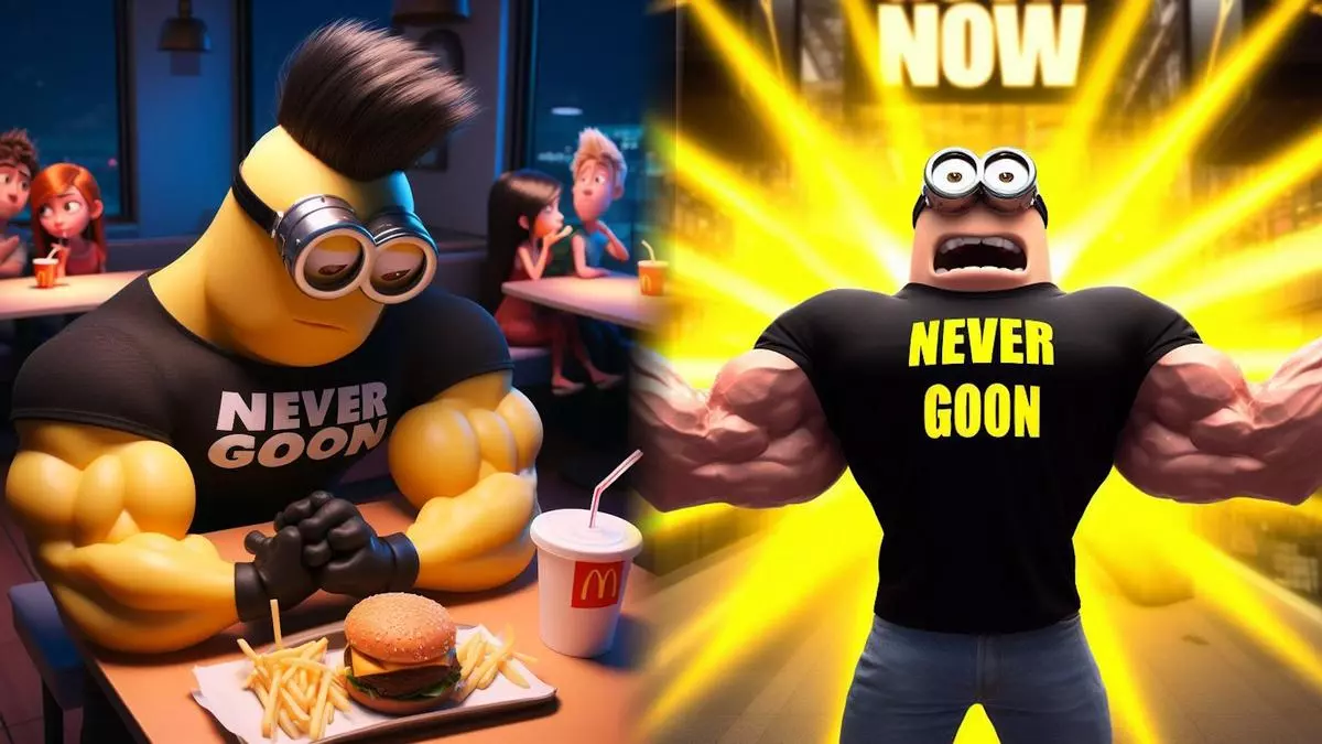 never goon minions meme image