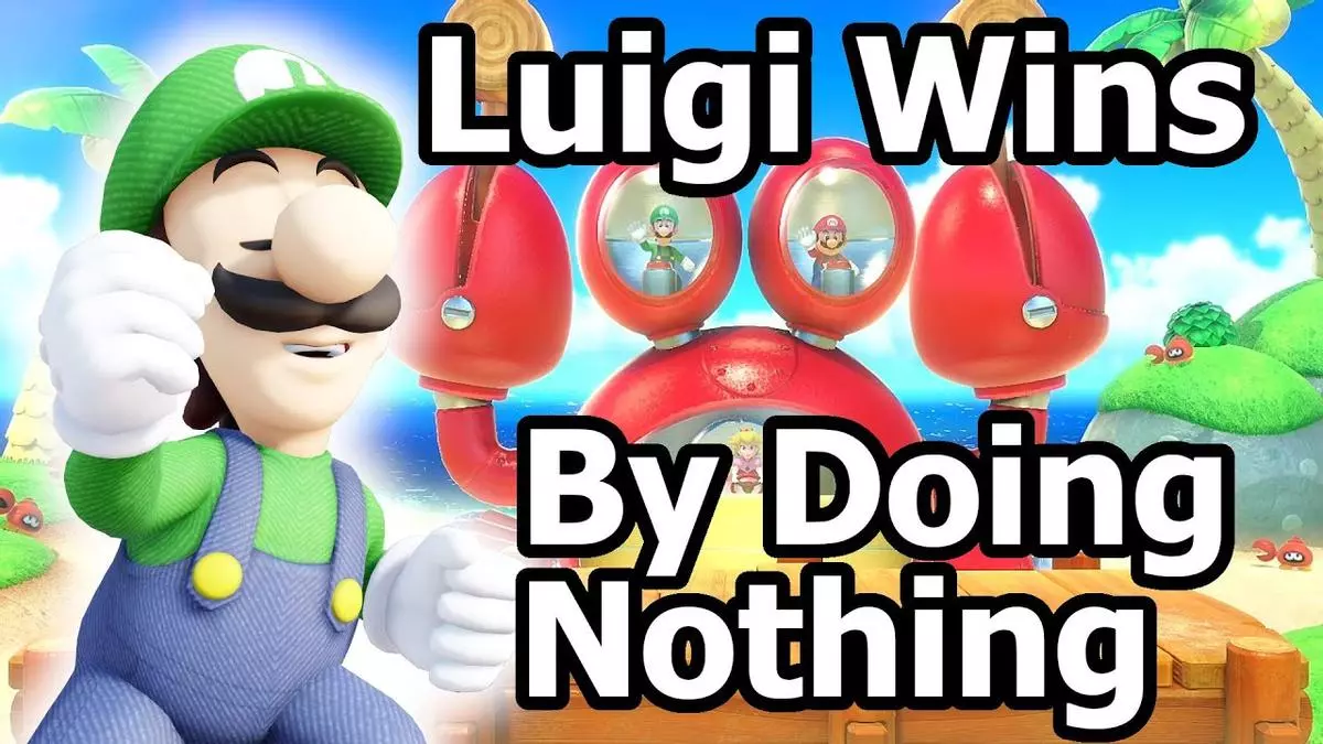 luigi wins by doing absolutely nothing meme image