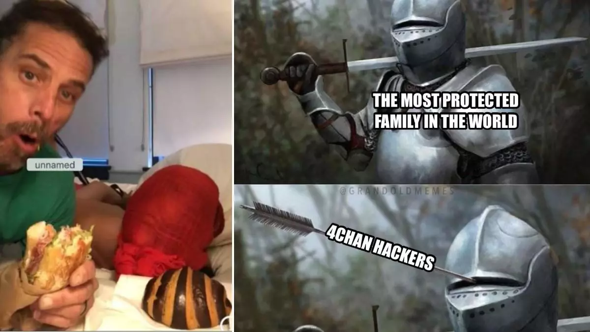 hunter biden iphone hack meme image