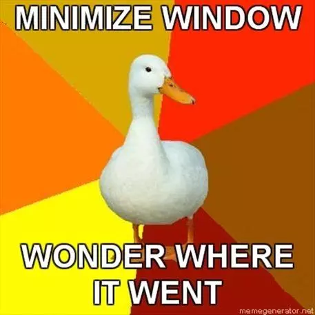 technologically impaired duck meme image