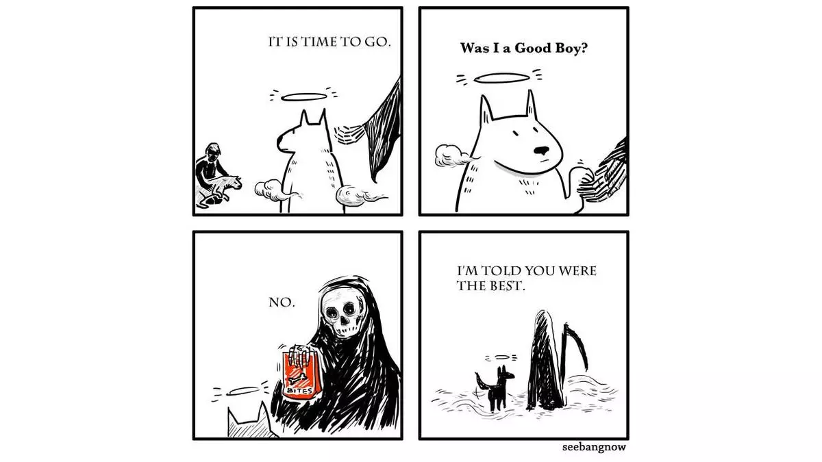 death and the dog meme image