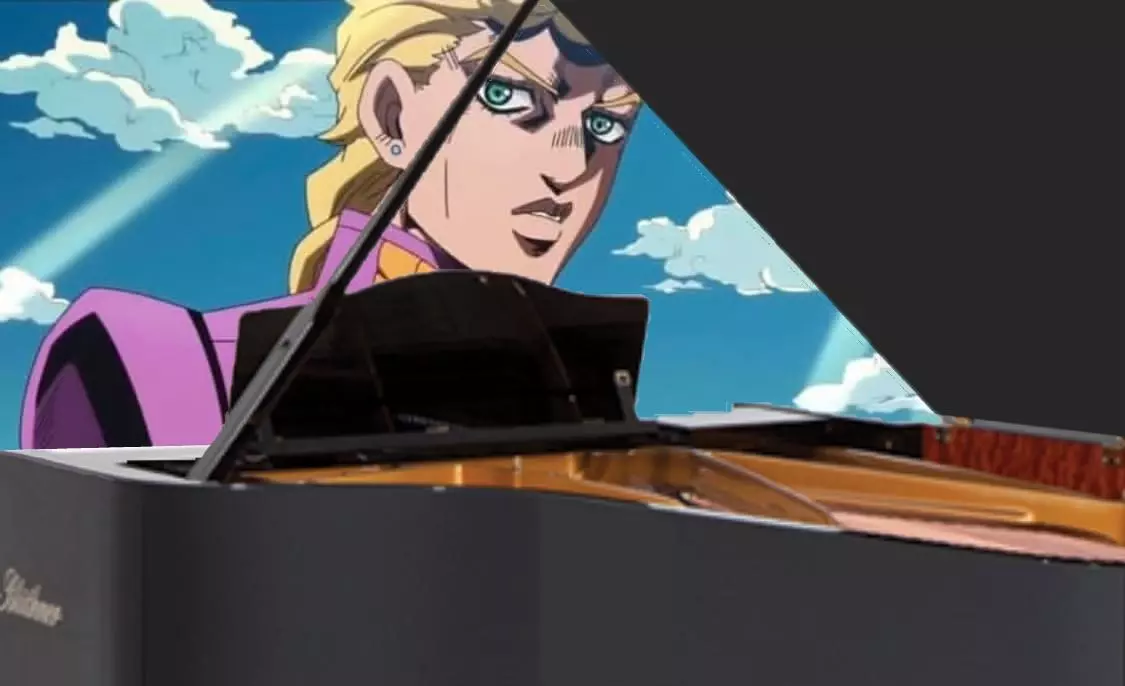 giornos theme giornos piano meme image