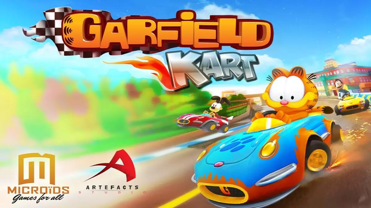 garfield kart meme image