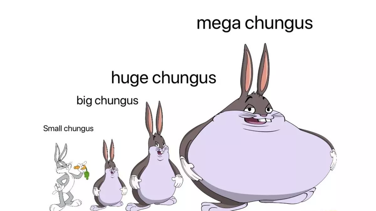 ironic big chungus memes meme image