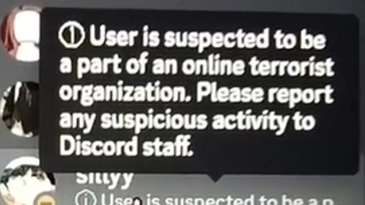 discord user is a suspected terrorist copypasta meme image