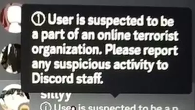 discord user is a suspected terrorist copypasta