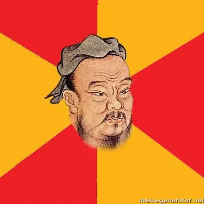 wise confucius meme image