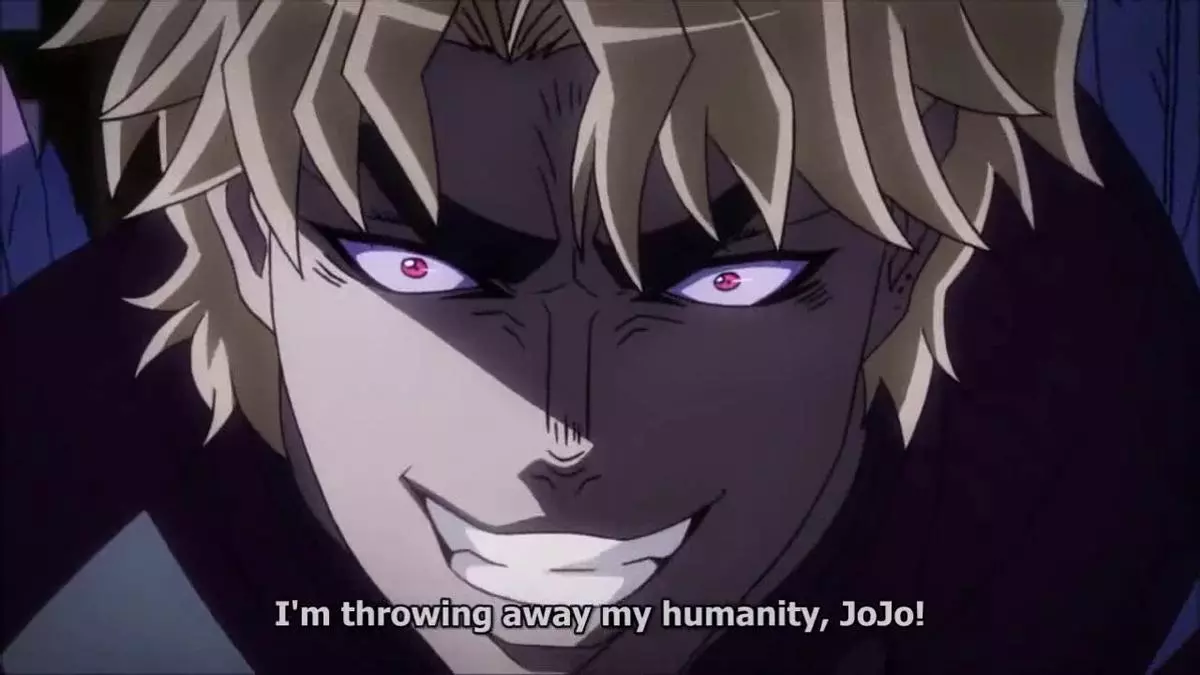 i reject my humanity jojo meme image