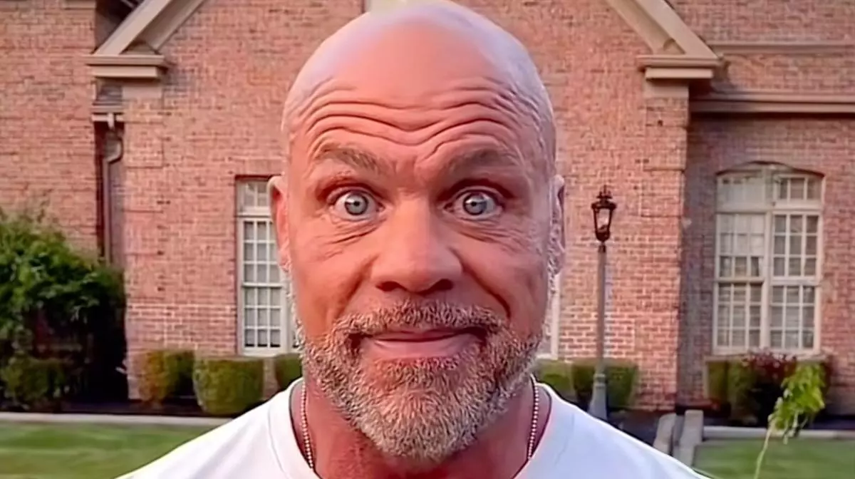 kurt angle 1000 yard stare meme image