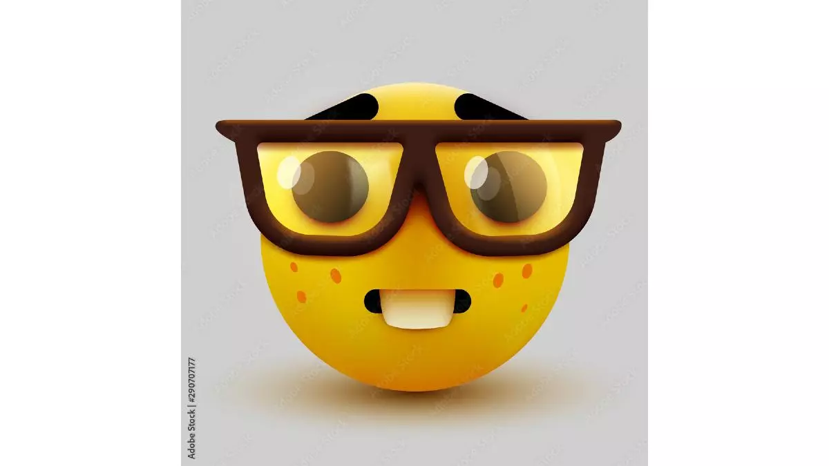 nerd emoji meme image