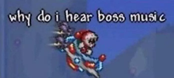 why do i hear boss music meme image