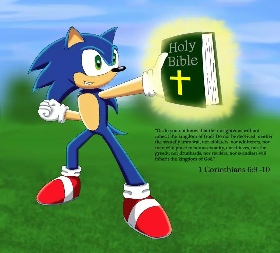 christian sonic fanart meme image
