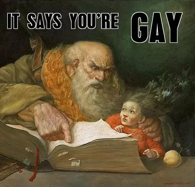 it says youre gay