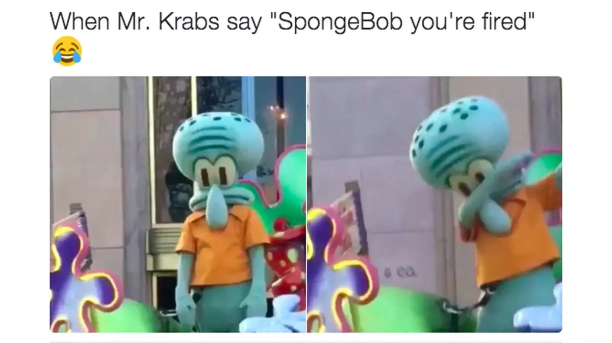 squidward dab meme image