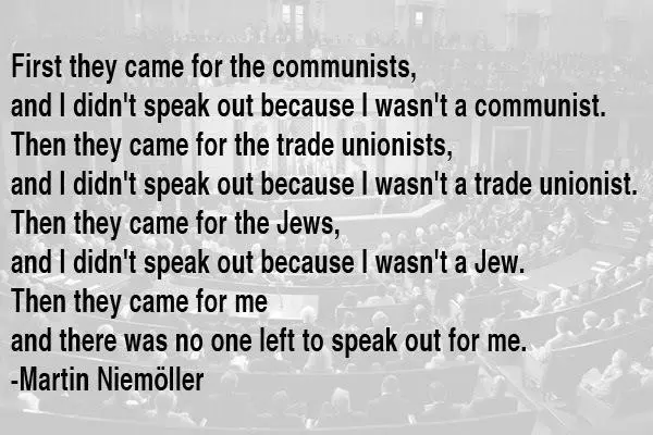 first they came meme image