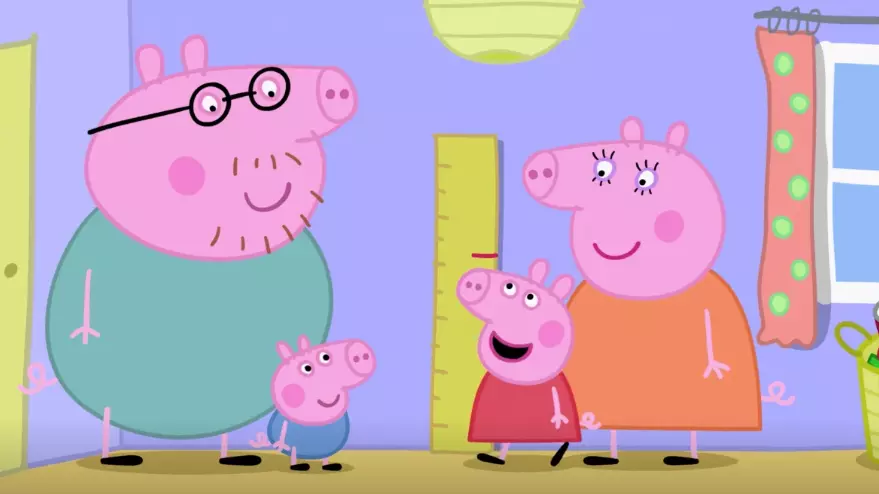 peppa pigs height meme image