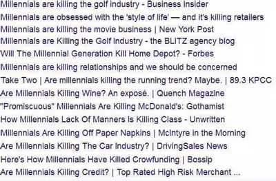 millennials are killing