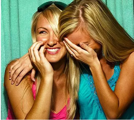 girls laughing meme image