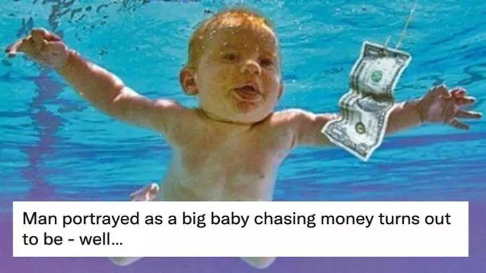nevermind baby lawsuit meme image