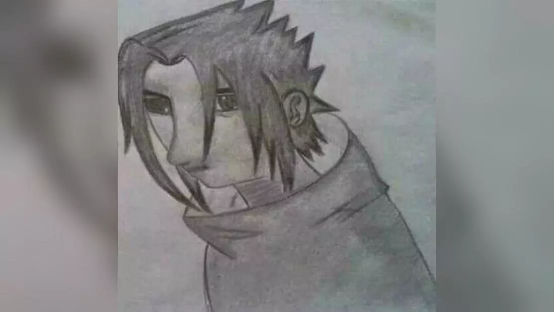 bad sasuke drawing meme image