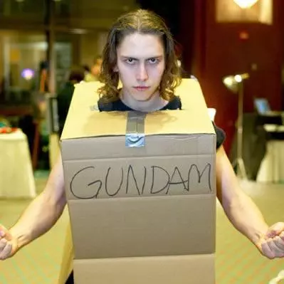 cardboard box gundam meme image