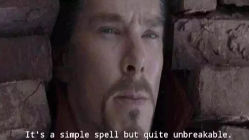 its a simple spell but quite unbreakable meme image