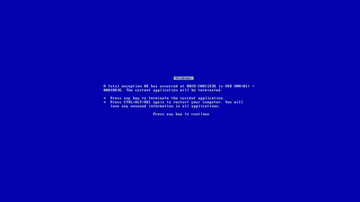 blue screen of death bsod meme image