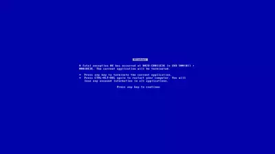 blue screen of death bsod