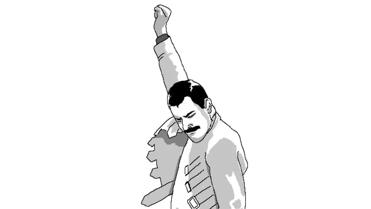 freddie mercury rage pose meme image