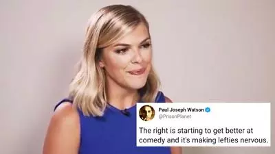 the right is starting to get better at comedy