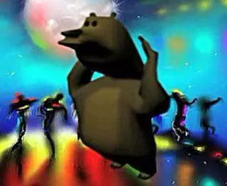 colins bear animation meme image