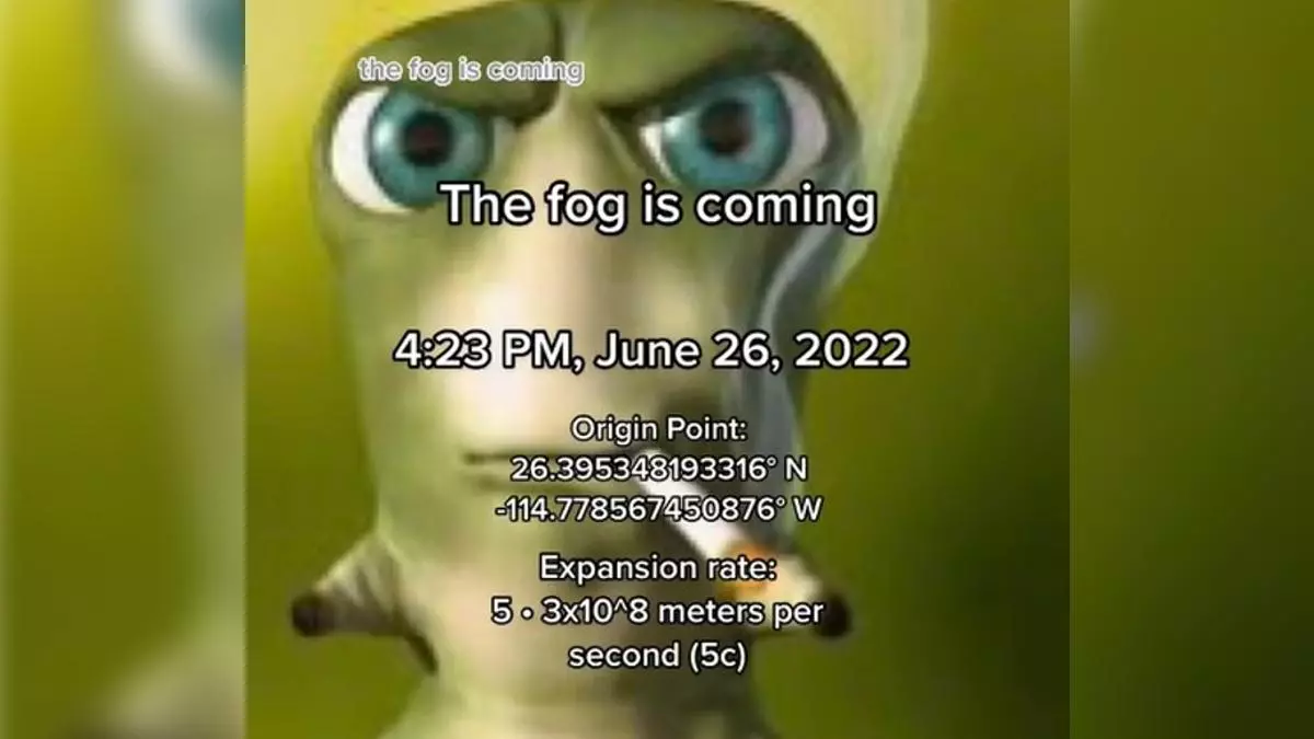 the fog is coming meme image