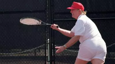 donald trumps tennis photo