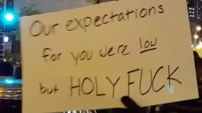 our expectations for you were low but holy fuck