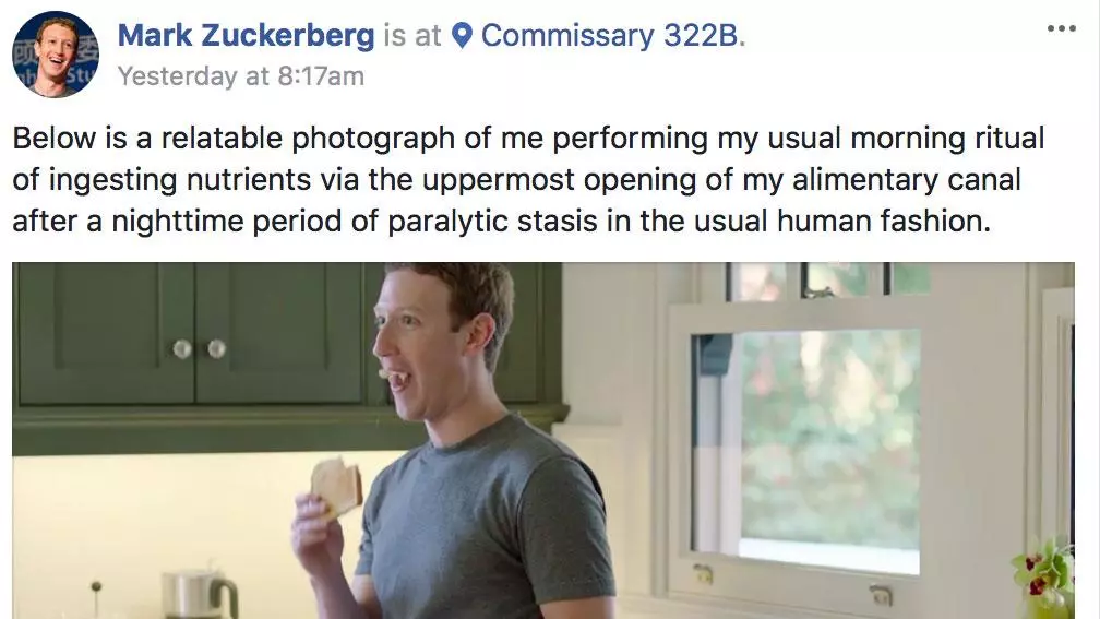 fake mark zuckerberg facebook posts meme image