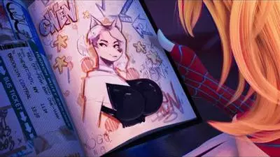 are these your drawings gwen finds miles morales drawings