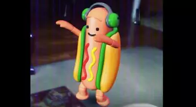 dancing hot dog snapchat filter