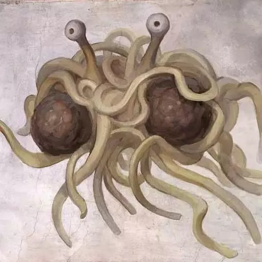 the flying spaghetti monster meme image