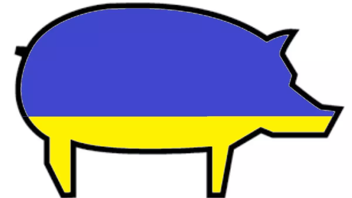 ukrainian flag pig pigposting meme image